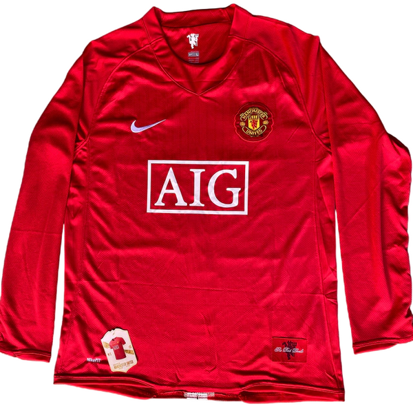 MANCHESTER UNITED HOME 2007/08 LONG SLEEVE - RONALDO#7 [RETRO]