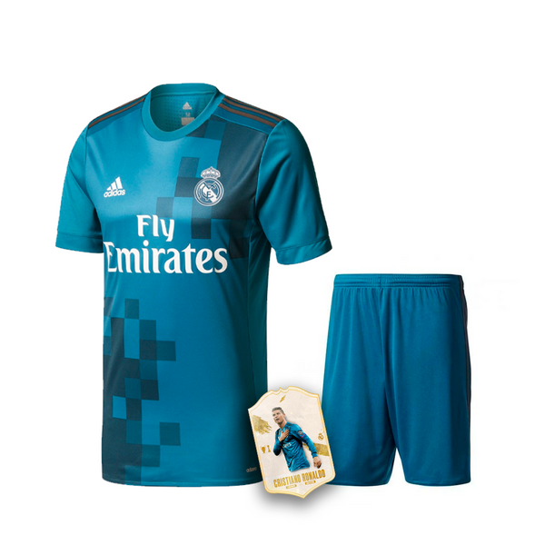 KID KIT CR7 2018 - REAL MADRID THIRD 2017/18 [RETRO] + SHORT