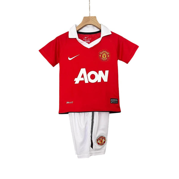 Kit KID Manchester United Home 2010/11 - JERSEY + Short [VERSION RETRO]