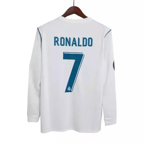 KIT LAST DANCE 2018 - JERSEY REAL MADRID HOME 2017/18 LONG SLEEVE + MEDAL + MINIATURES
