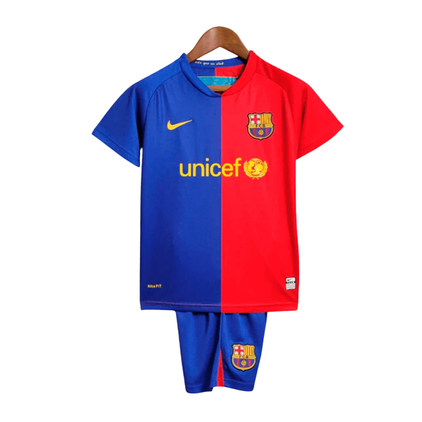 Kit KID Barcelona Home 2008/09 + Short [VERSION RETRO]