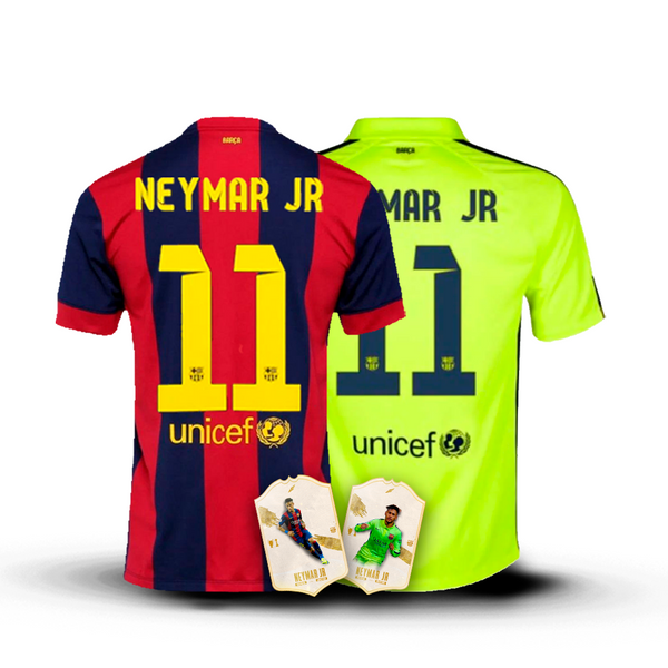 Combo Neymar 2015 - JERSEYs Barcelona Home 2014/15 e JERSEY Barcelona THIRD 2014/15 [VERSION RETRO]