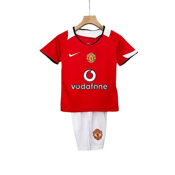 Kit KID Manchester United Home 2005/06 - JERSEY + Short [VERSION RETRO]