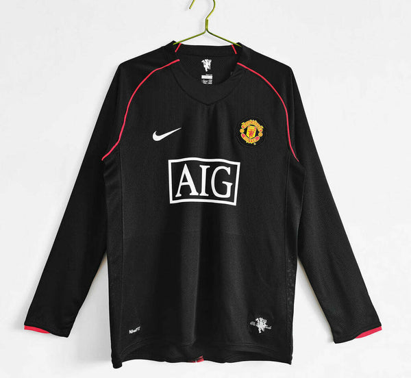 MANCHESTER UNITED AWAY 2007/08 - LONG SLEEVE - [RETRO]