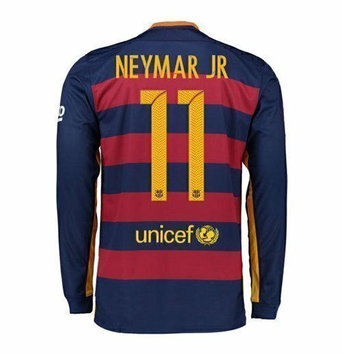 BARCELONA HOME 2015/16 LONG SLEEVE - NEYMAR JR #11 [RETRO]