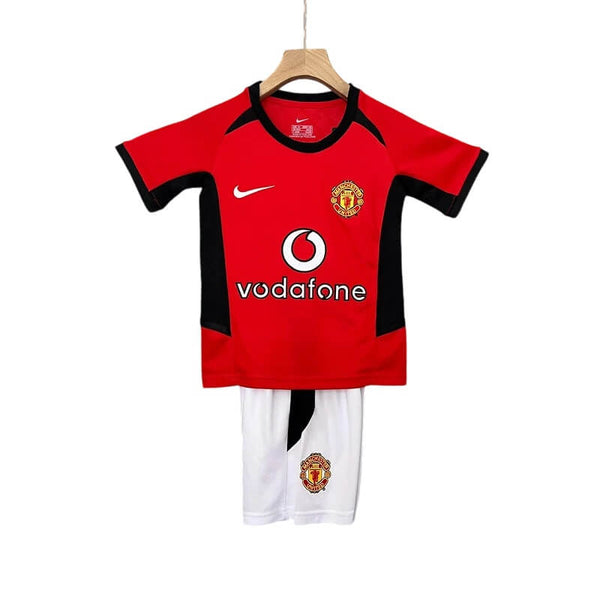 Kit KID Manchester United Home 2003/04 - JERSEY + Short [VERSION RETRO]