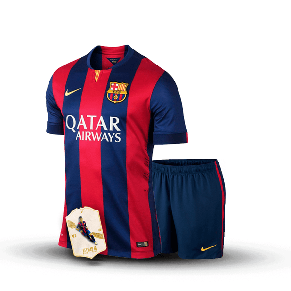 Kit KID Neymar 2015 - Barcelona Home 2014/15 Champions League + Short [VERSION RETRO]