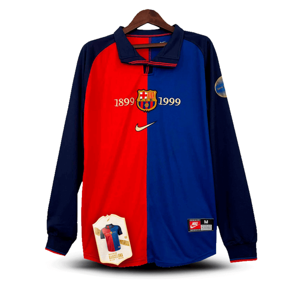 JERSEY Barcelona Home 1999/00 LONG SLEEVE [VERSION RETRO]